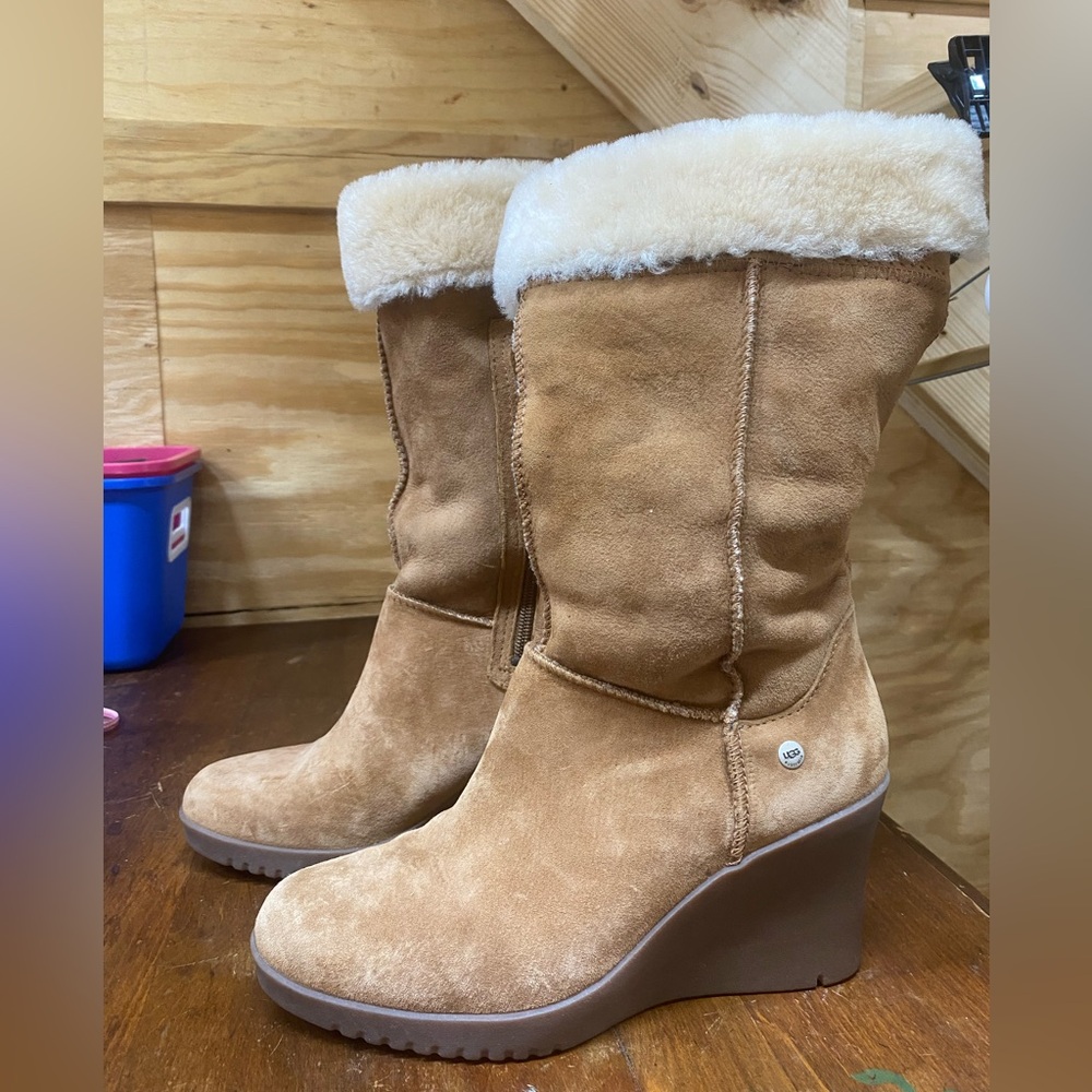 UGG Tan Suede Winter Boots